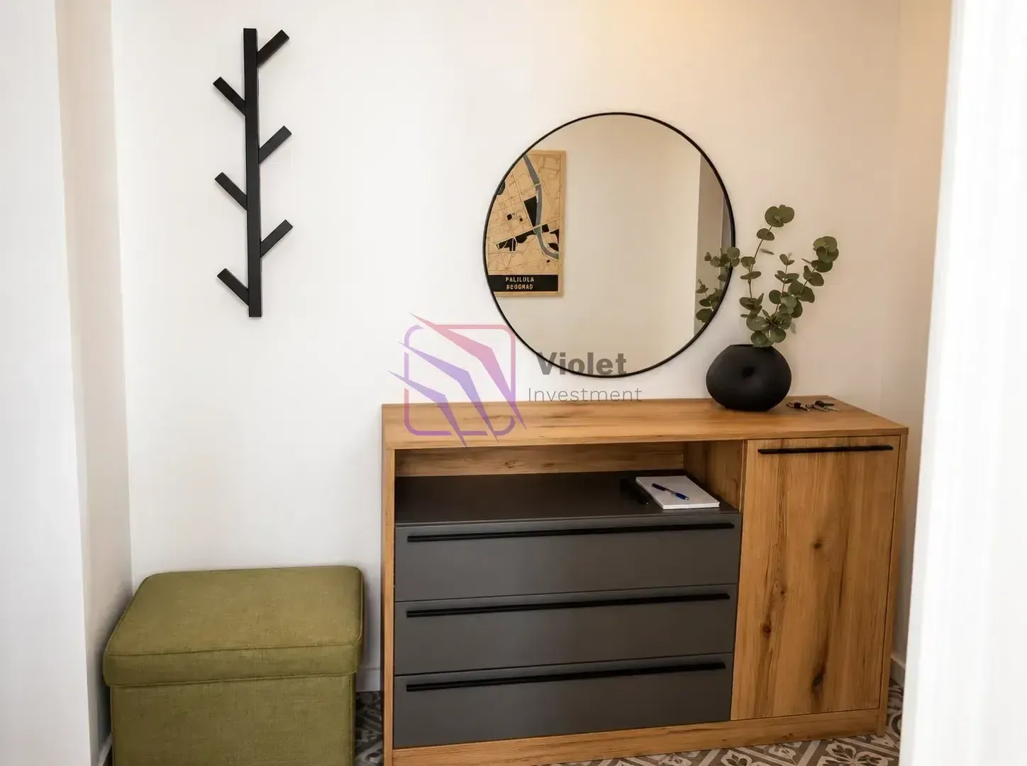 Rent, one bedroom apartment, 59m², Centar, Podgorica