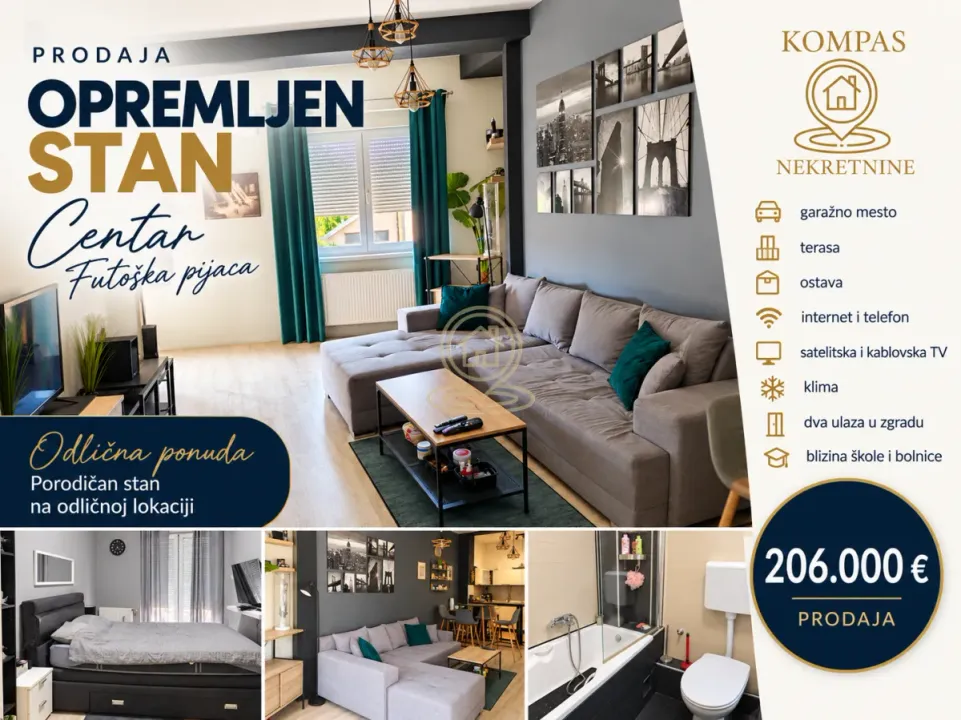 Prodaja, dvosoban stan, 70m², Bulevar Oslobodjenja, Novi Sad Sve Podlokacije