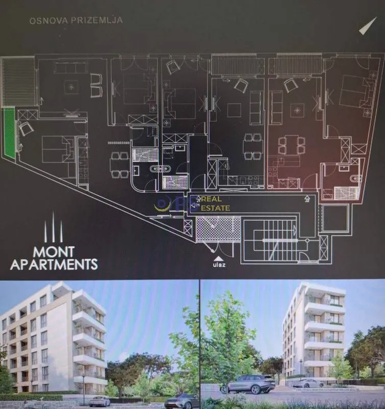 Prodaja, jednosoban stan, 47m², Bar, Crna Gora