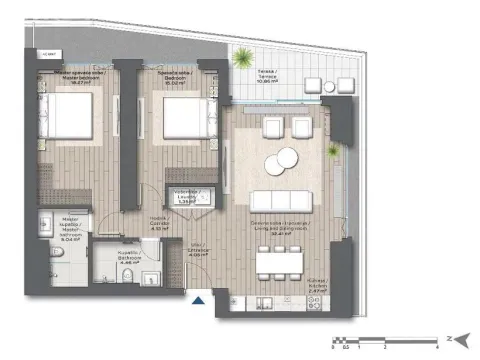 Sale, three bedroom apartment, 98m², Beograd Na Vodi, Beograd - image 14