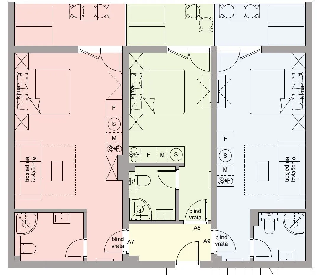 Sale, three bedroom apartment, 90m², Šušanj, Bar