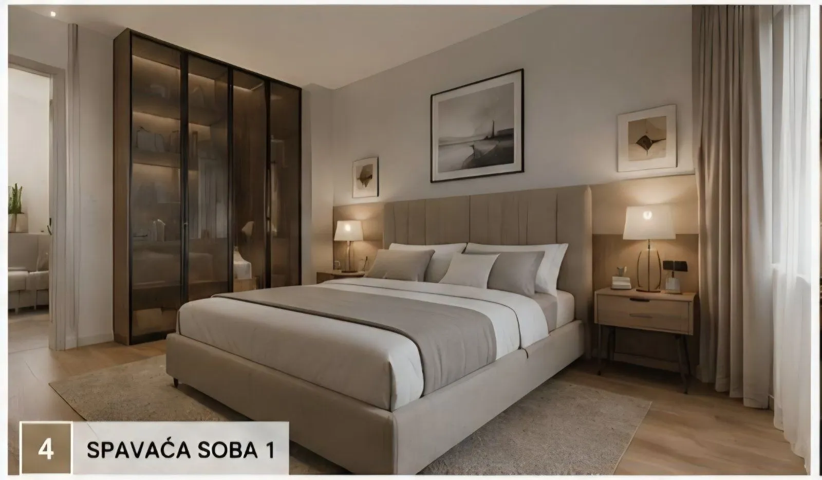Sale, two bedroom apartment, 62m², Budva, Crna Gora