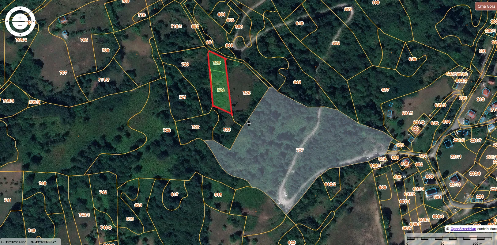 Prodaja, plac, 1850m², Bašanje Brdo, Kolašin