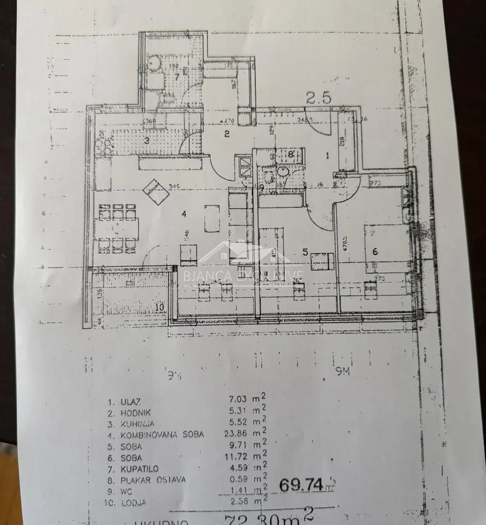 Sale, three bedroom apartment, 72m², Novi Beograd Blok 64, Novi Beograd Sve Podlokacije