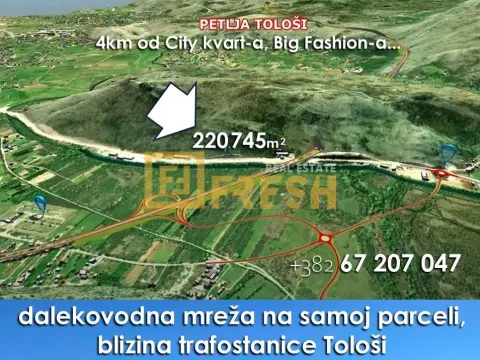 Prodaja, plac, 220745m², Tološi, Podgorica - image 9