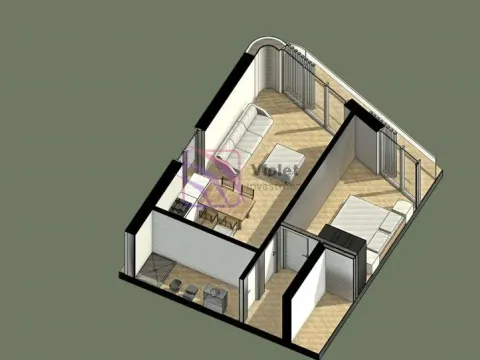 Sale, one bedroom apartment, 49m², Liman, Ulcinj - image 5