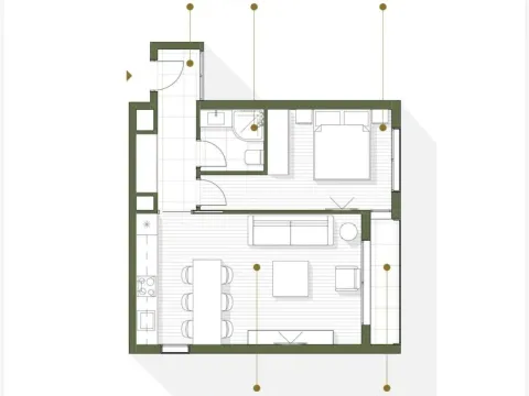Sale, one bedroom apartment, 48m², Zabjelo, Podgorica - image 3