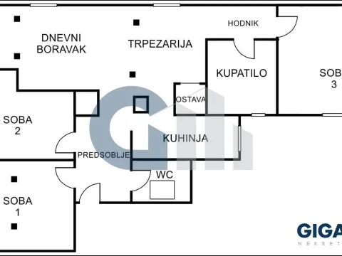 Sale, four bedroom apartment, 121m², Zeleni Venac, Beograd - image 20