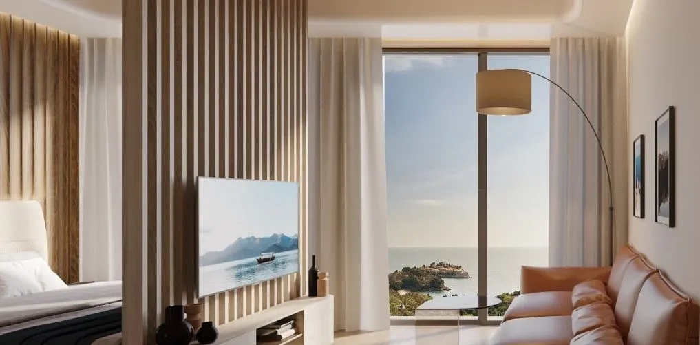 Sale, two bedroom apartment, 106m², Sveti Stefan, Budva