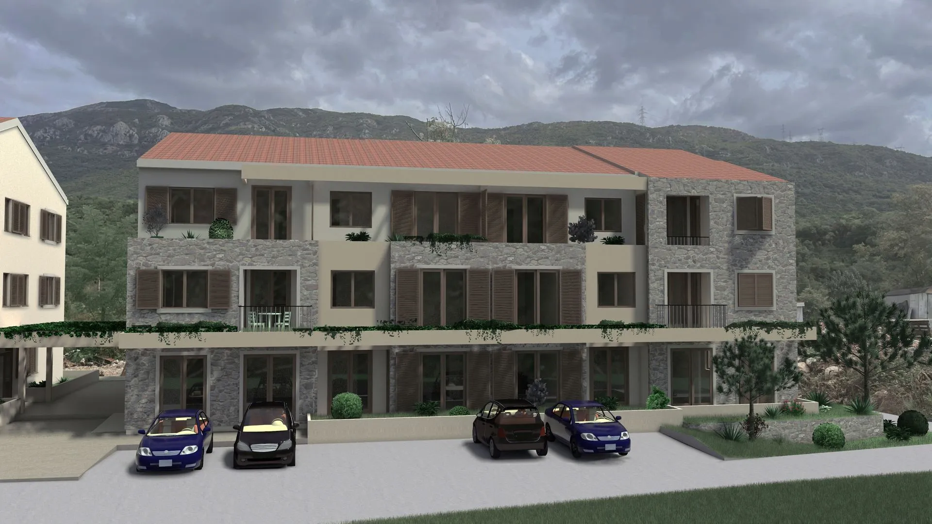 Prodaja, jednosoban stan, 41m², Radanovići, Kotor