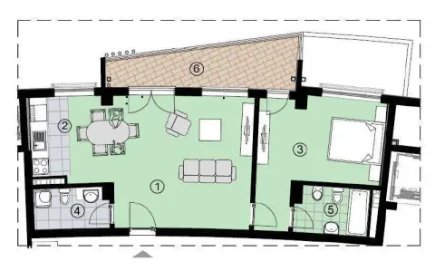 Prodaja, jednosoban stan, 72m², Bečići, Budva - image 10