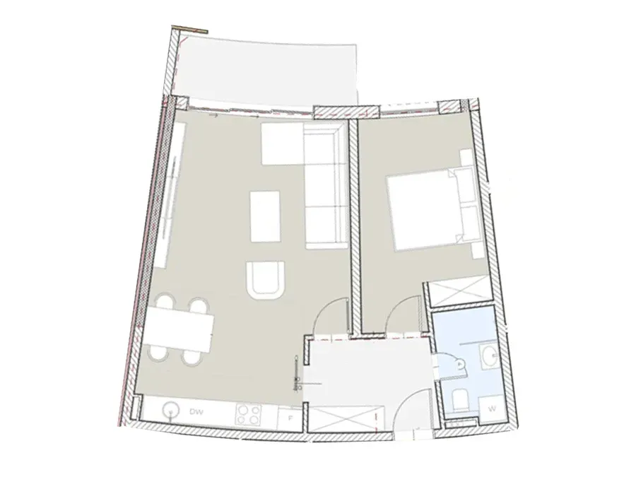 Prodaja, jednosoban stan, 62m², Bečići, Budva