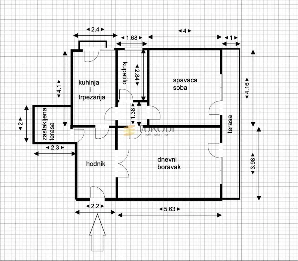 Sale, two bedroom apartment, 62m², Novi Beograd Sve Podlokacije, Beograd