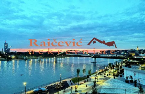 Pogled sa terase na reku i most u sumrak. - image 17