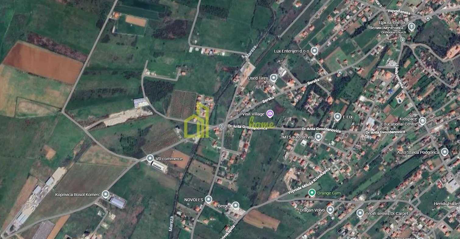 Prodaja, plac, 1345m², Donja Gorica, Podgorica