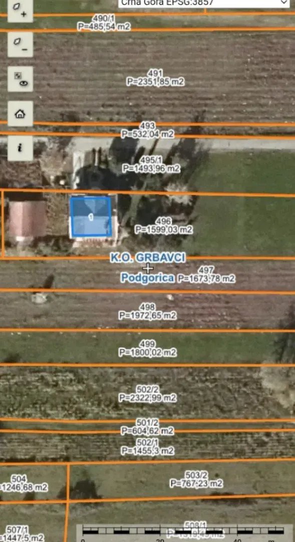 Prodaja, plac, 1674m², Podgorica, Crna Gora
