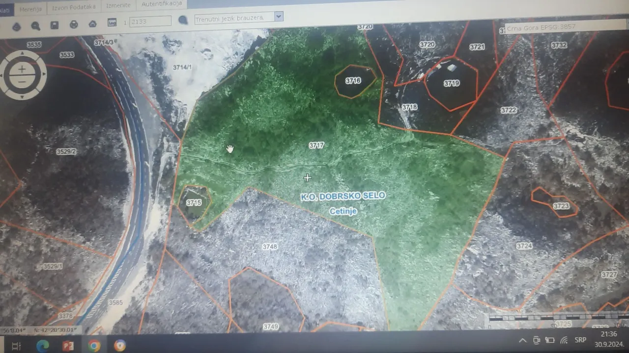 Sale, land lot, 31519m², Obzovica, Cetinje