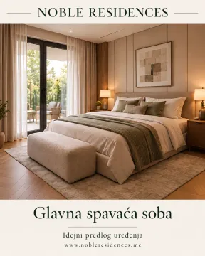 Modern bedroom with a double bed and access to the terrace. - image 6