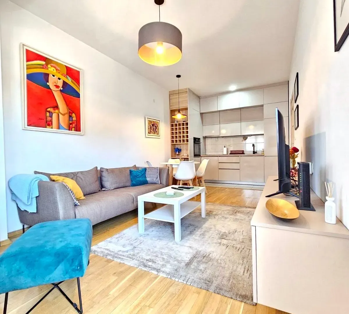 Rent, one bedroom apartment, 45m², Blok 6, Podgorica
