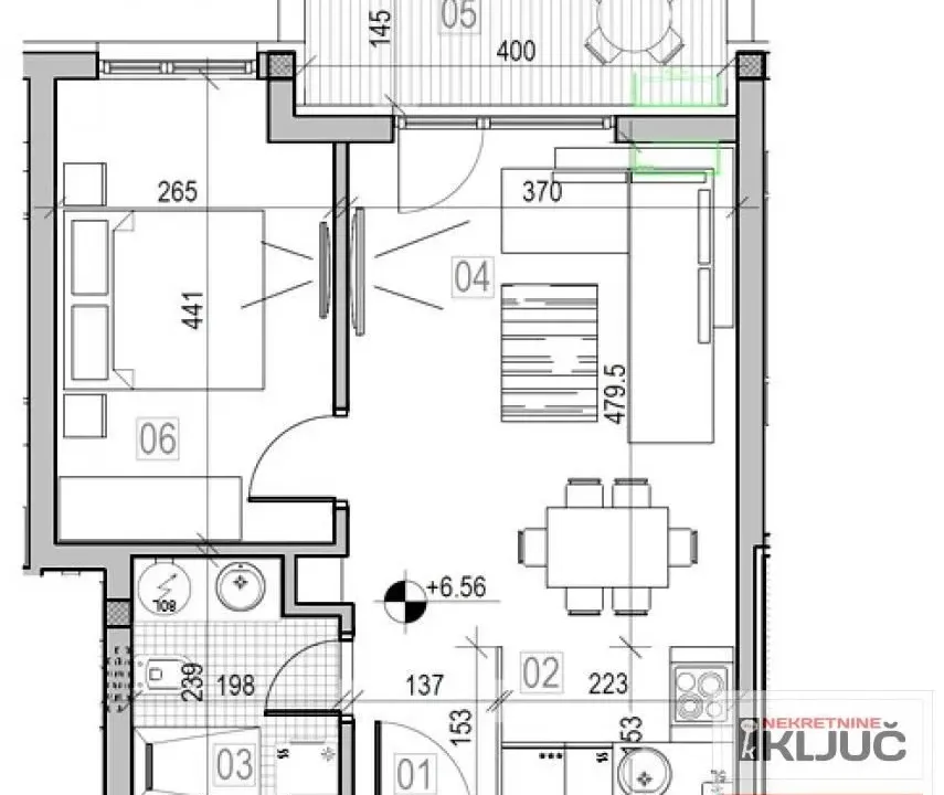 Prodaja, dvosoban stan, 45m², Sremska Kamenica, Petrovaradin
