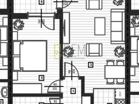 Prodaja, jednosoban stan, 47m², Zagorič, Podgorica - image 9