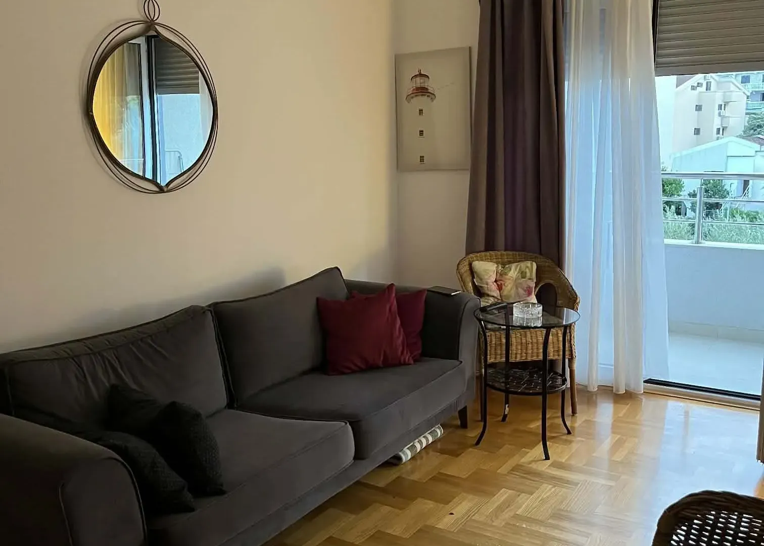 Rent, two bedroom apartment, 53m², Maslinjak, Budva