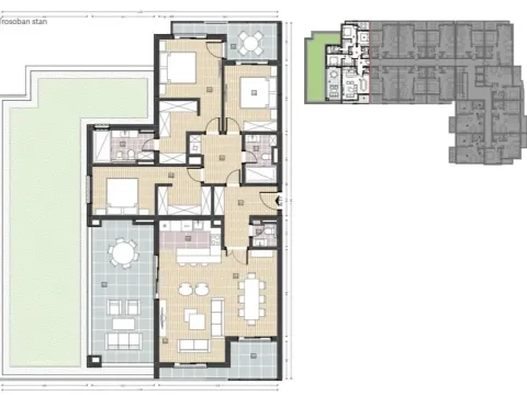 Sale, three bedroom apartment, 151m², Ilino, Bar - image 2