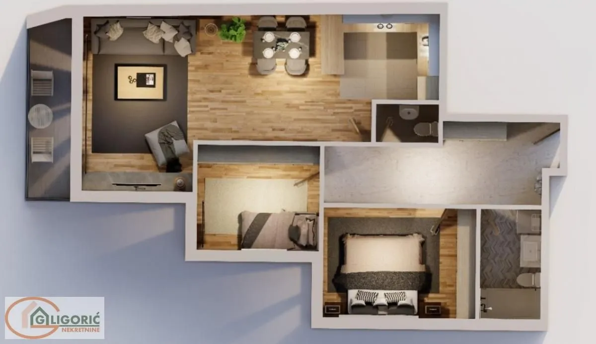 Sale, three bedroom apartment, 74m², Pančevo, Srbija