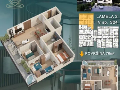 Prodaja, trosoban stan, 76m², Vrnjačka Banja, Srbija - image 7