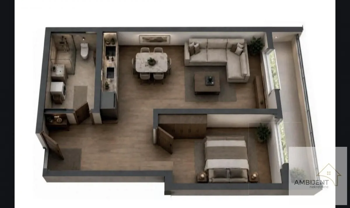 Prodaja, dvosoban stan, 43m², Zvezdara Sve Podlokacije, Beograd
