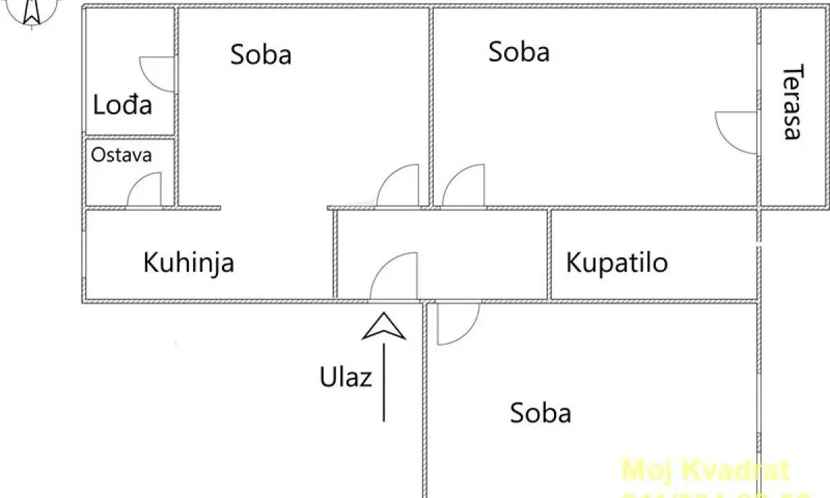 Prodaja, trosoban stan, 69m², Zemun Gornji Grad, Zemun Sve Podlokacije