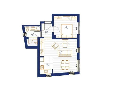 Sale, one bedroom apartment, 45m², Centar, Budva - image 9