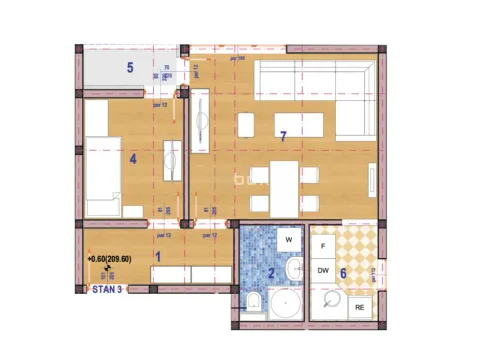 Sale, one bedroom apartment, 40m², Donja Vrežina, Niš - image 2