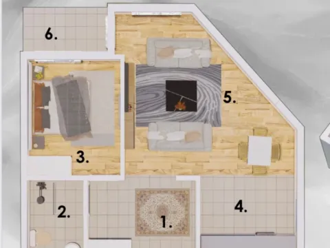 Prodaja, jednosoban stan, 46m², Ilino, Bar - image 2