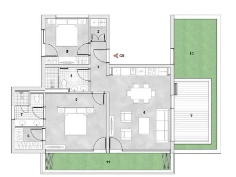 Prodaja, dvosoban stan, 116m², Tivat, Crna Gora - image 3