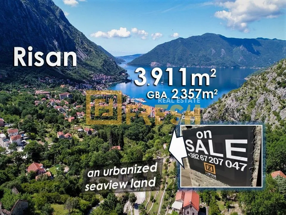 Prodaja, plac, 3911m², Kotor, Crna Gora