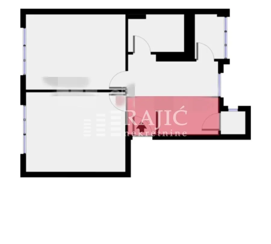 Floor plan drawing of the property showing room layout.