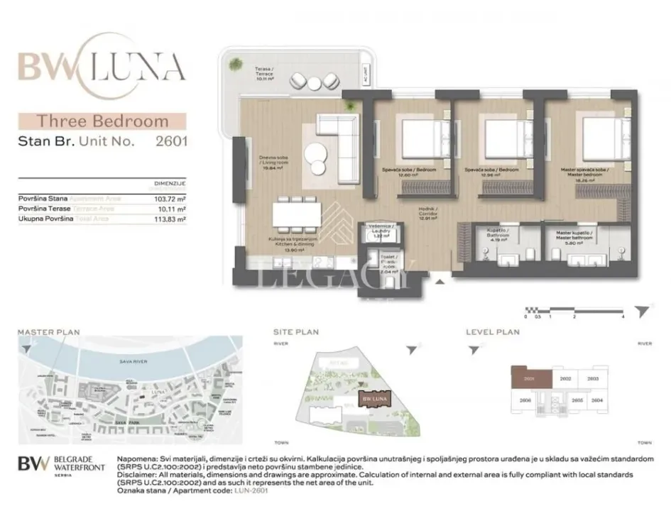 Prodaja, četvorosoban stan, 114m², Savski Venac, Beograd