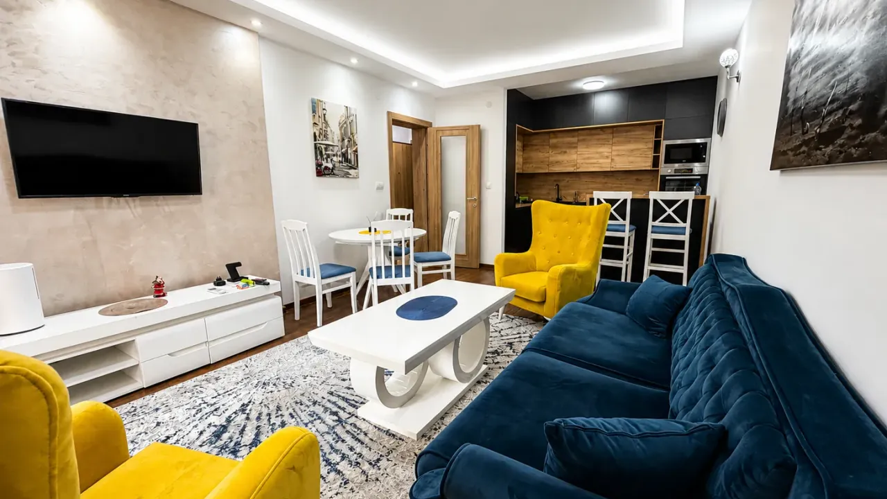 Rent, two bedroom apartment, 75m², Master Kvart, Podgorica