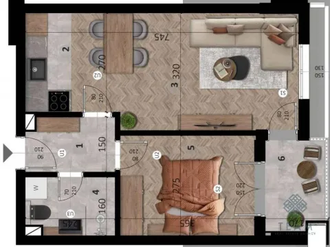 Prodaja, jednosoban stan, 44m², Ilino, Bar - image 3