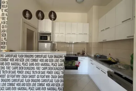 Bela kuhinja sa elementima i ugrađenim kućnim aparatima. - image 3