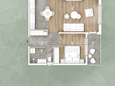 Prodaja, jednosoban stan, 58m², Radanovići, Kotor - image 2