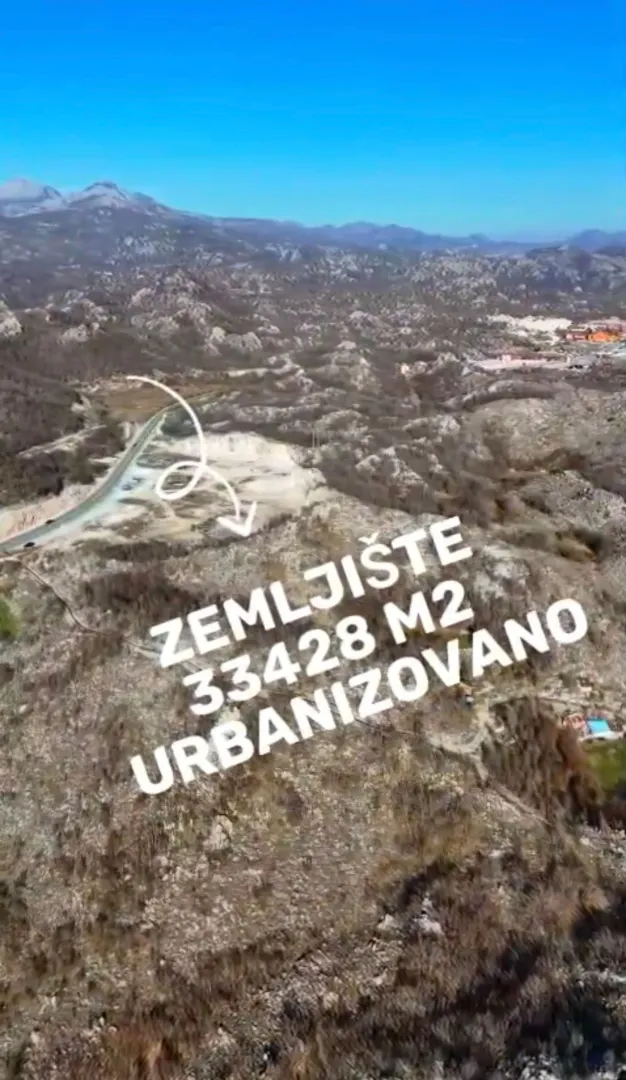 Prodaja, plac, 31519m², Očinići, Cetinje
