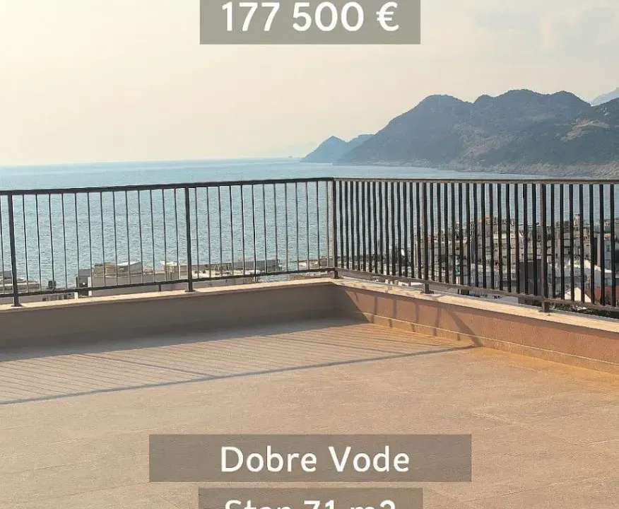 Sale, one bedroom apartment, 71m², Dobre Vode, Bar