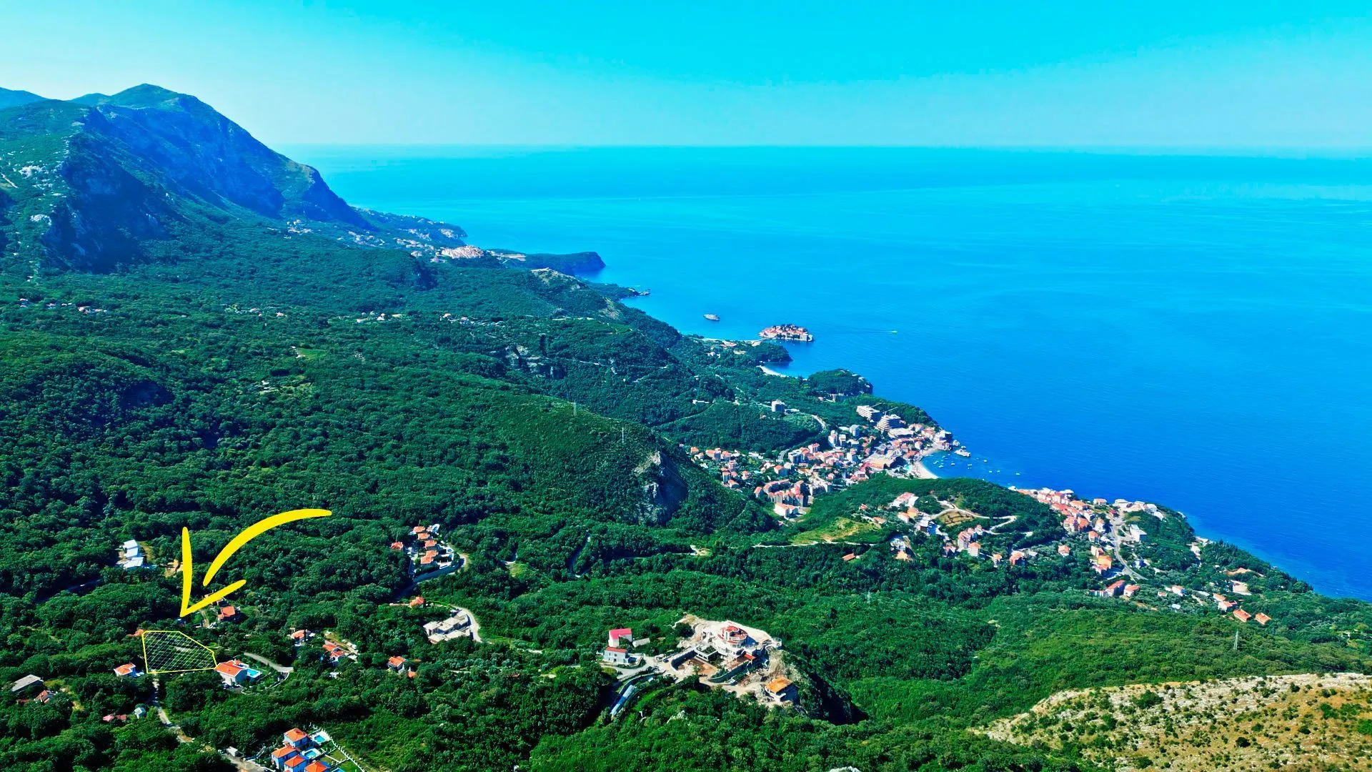 Prodaja, plac, 732m², Kuljače, Budva