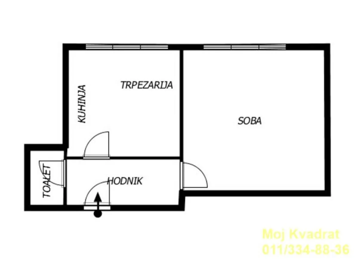 Sale, one bedroom apartment, 30m², Tašmajdan, Palilula Sve Podlokacije