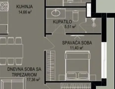 Sale, one bedroom apartment, 52m², Bečići, Budva - image 24