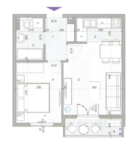 Prodaja, jednosoban stan, 47m², Pobrežje, Podgorica