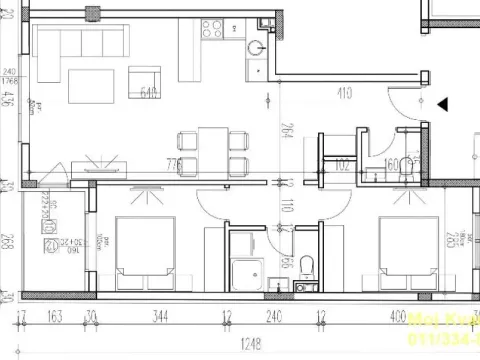 Sale, three bedroom apartment, 68m², Dušanovac, Voždovac Sve Podlokacije - image 15