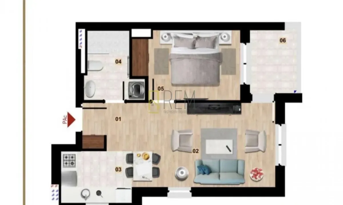 Prodaja, jednosoban stan, 45m², Kolašin, Crna Gora